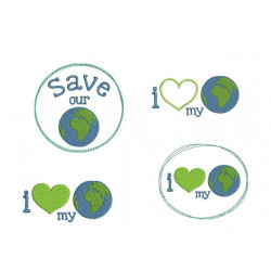 Stickserie - Love My Planet